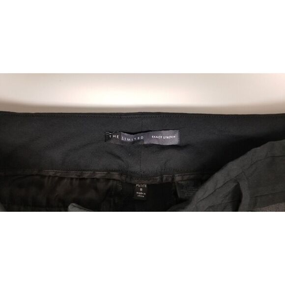 The Limited Exact Stretch Slacks Ankle Tapered Pants Size 8P Black/Gray - Picture 7 of 7